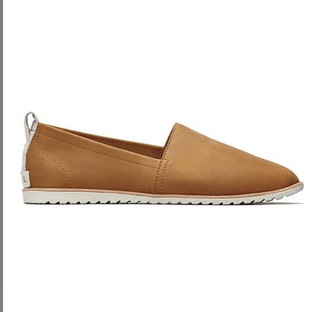 Sorel Camel Brown Ella Leather Loafer